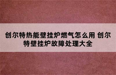 创尔特热能壁挂炉燃气怎么用 创尔特壁挂炉故障处理大全